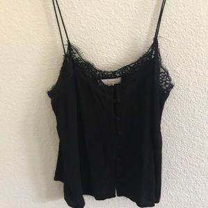 Black Lace Tank Top